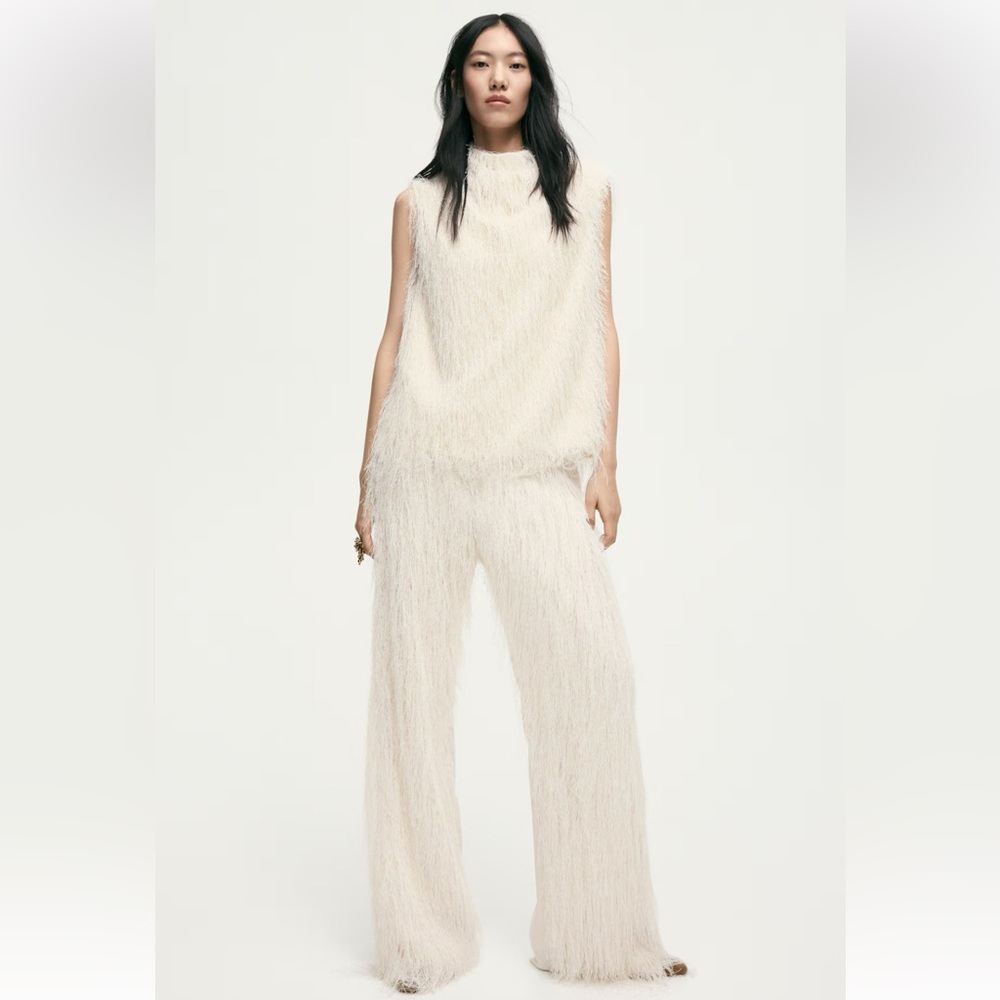 New H&M Fringe Pants - Picture 3 of 6